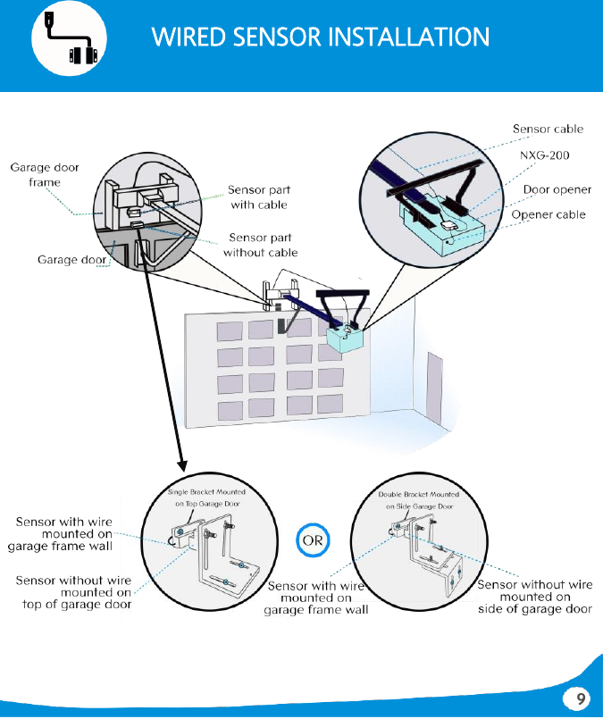 9      WIRED SENSOR INSTALLATION                