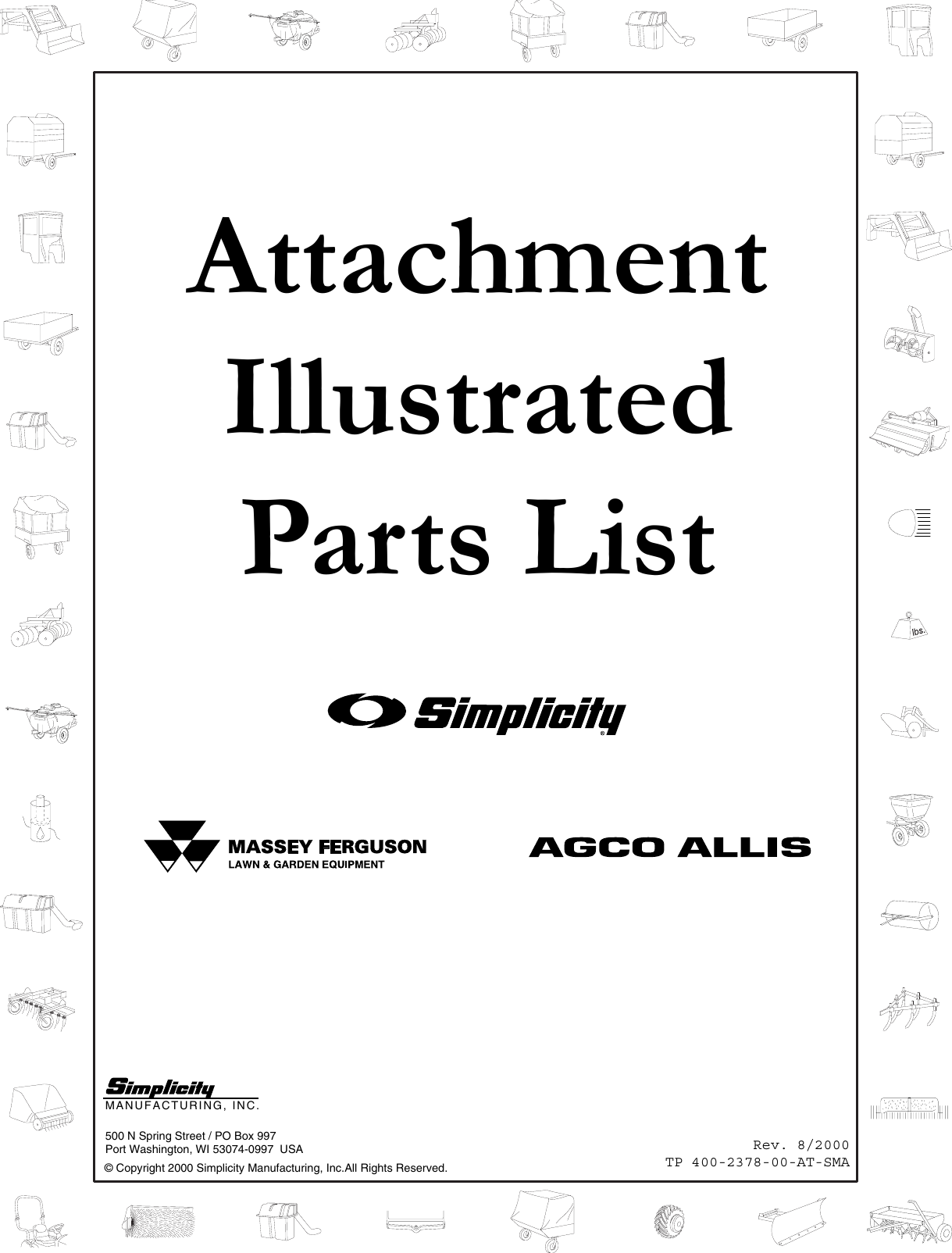 Page 1 of 4 - Simplicity Simplicity-1693756-Illustrated-Parts-List- TP_400_2378_00_AT_SMA  Simplicity-1693756-illustrated-parts-list