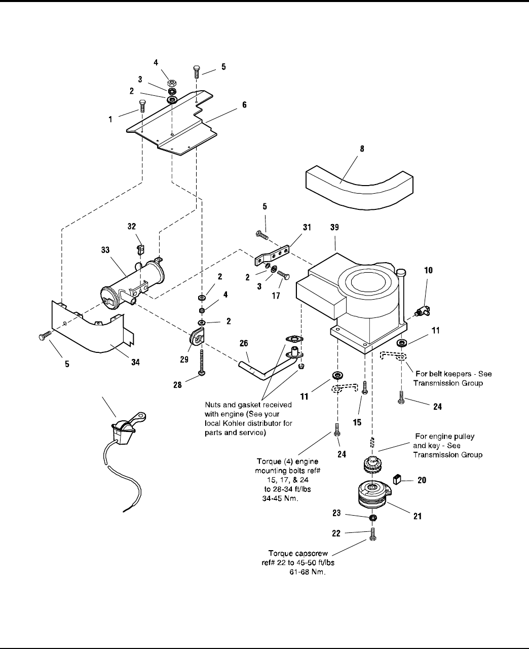 Simplicity Coronet 2400 Parts Manual / Series Riders & Mower Decks RMO