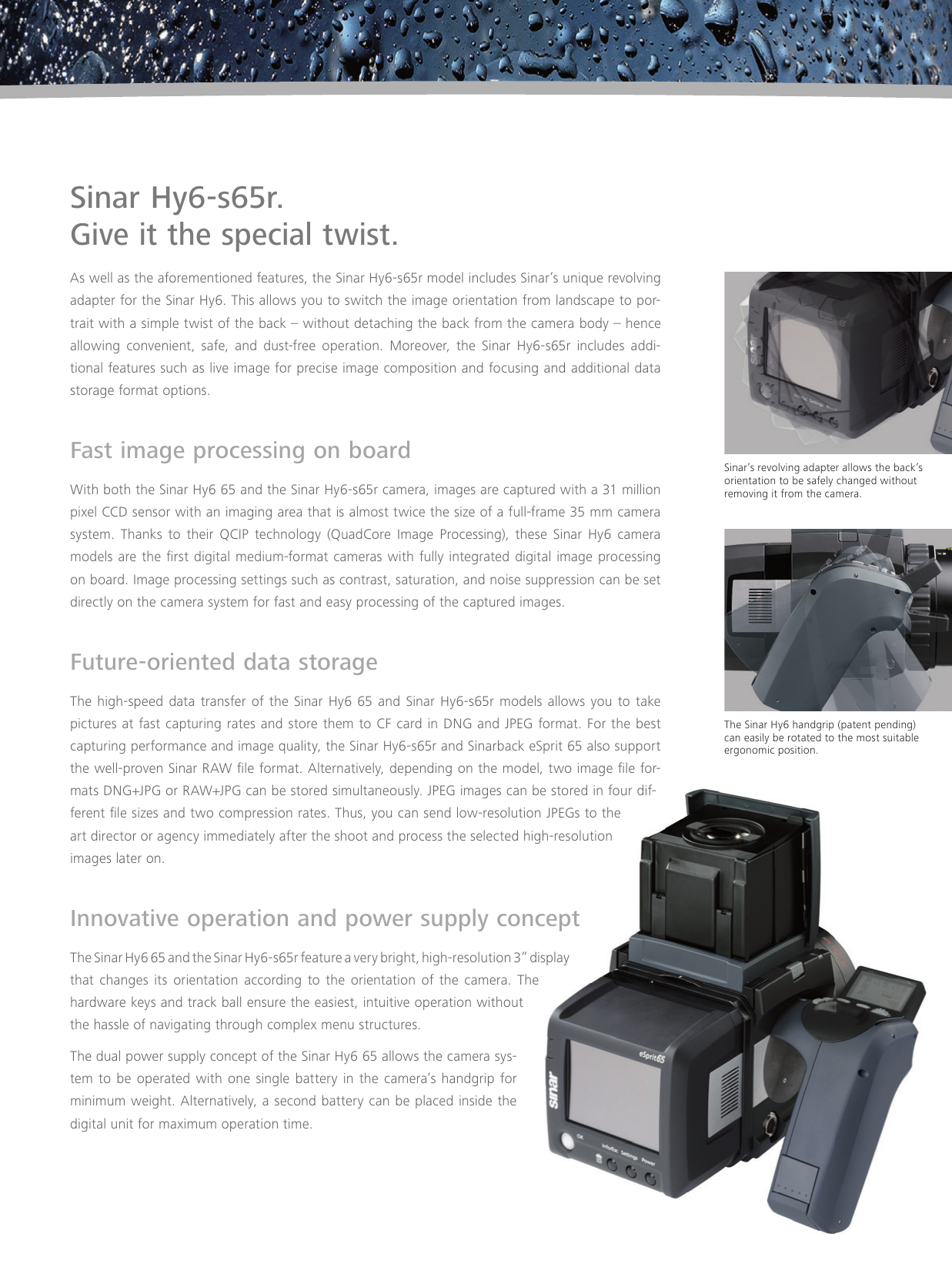 Page 3 of 6 - Sinar Sinar-Hy6-65-Users-Manual- DocHdl1OnPRINTREADYtmpTarget  Sinar-hy6-65-users-manual