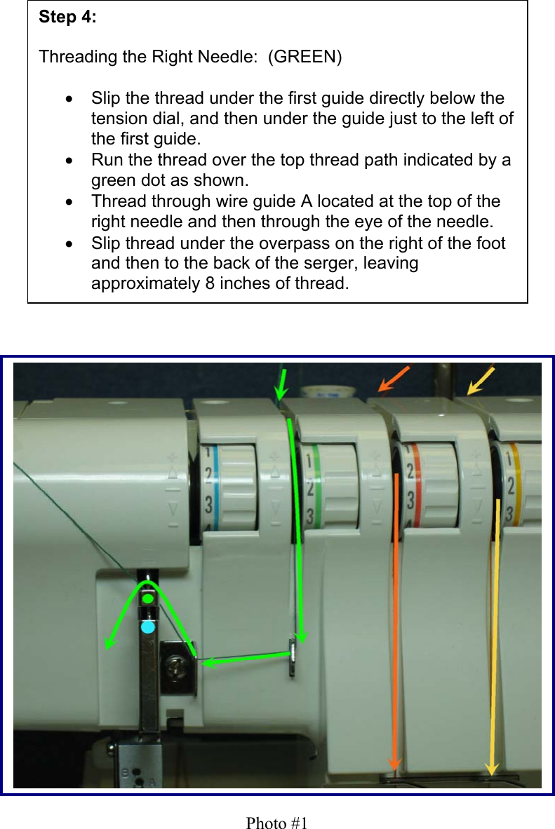 Page 5 of 10 - Singer Singer-14Sh654-Users-Manual Step 1 Upper Quides