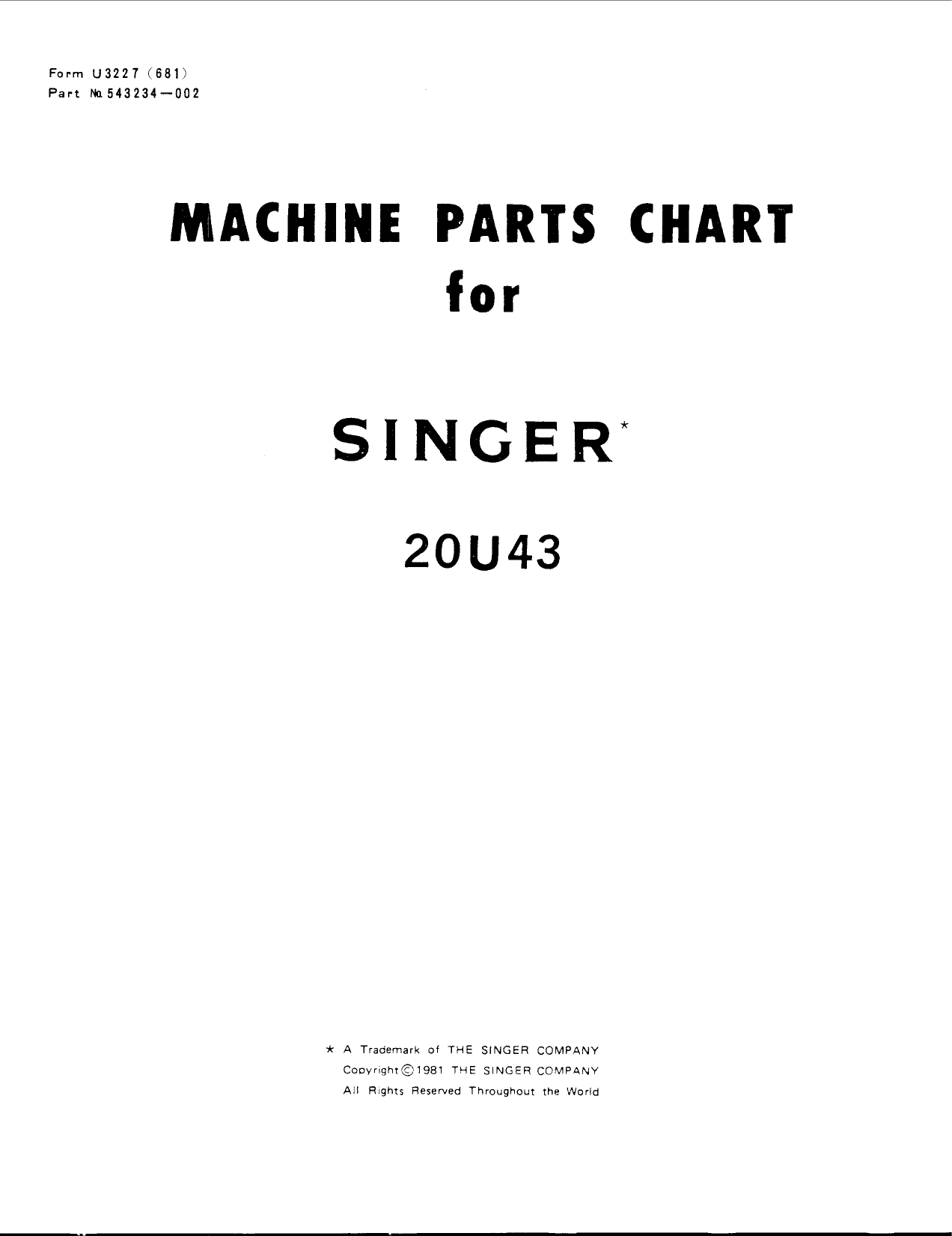 Page 1 of 8 - Singer Singer-20U43-Users-Manual-  Singer-20u43-users-manual