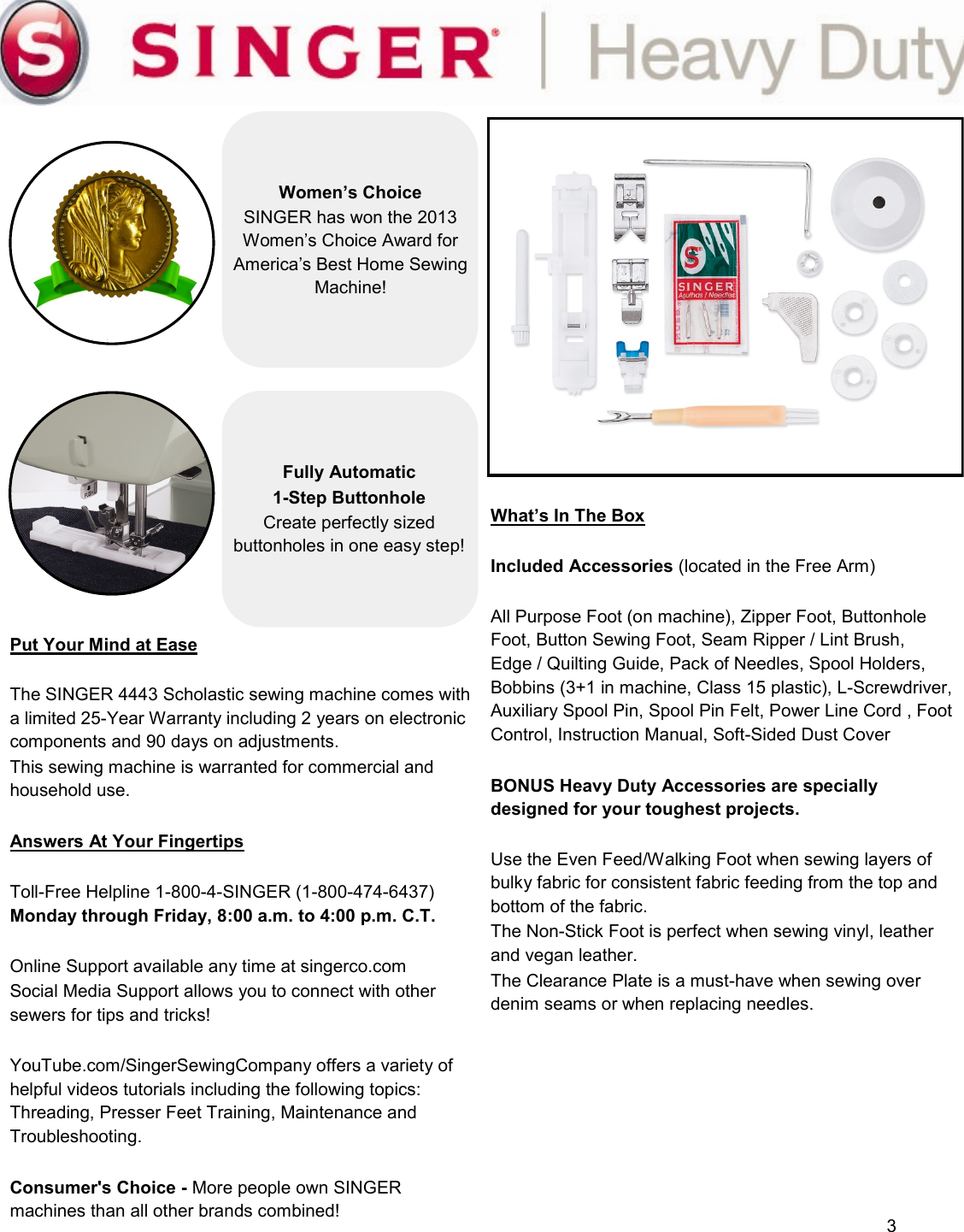 Page 3 of 4 - Singer Singer-4443-I-Heavy-Duty-Product-Sheet-  Singer-4443-i-heavy-duty-product-sheet