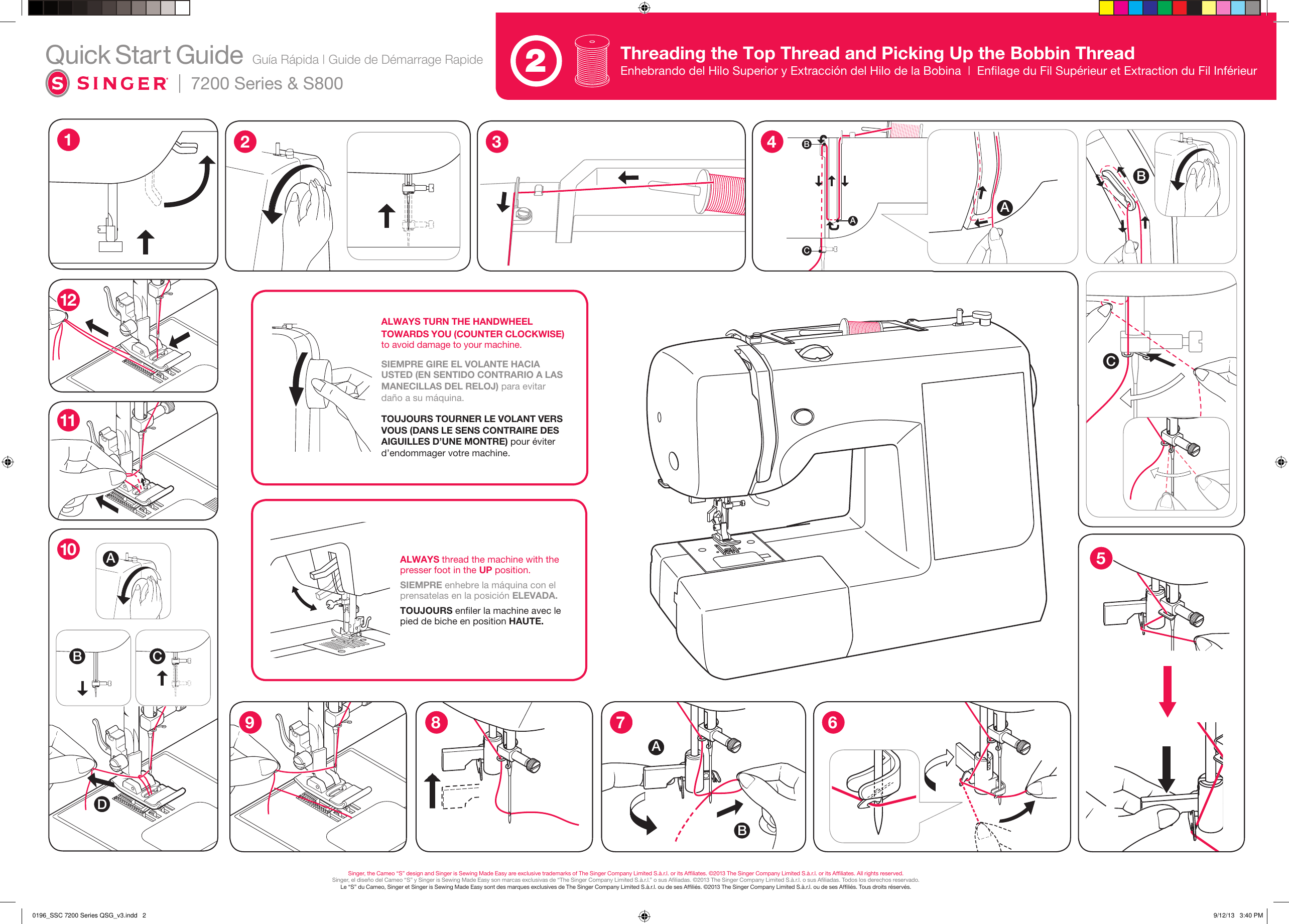 Page 2 of 2 - Singer Singer-7285Q-Patchwork-Quick-Start-Manual-  Singer-7285q-patchwork-quick-start-manual