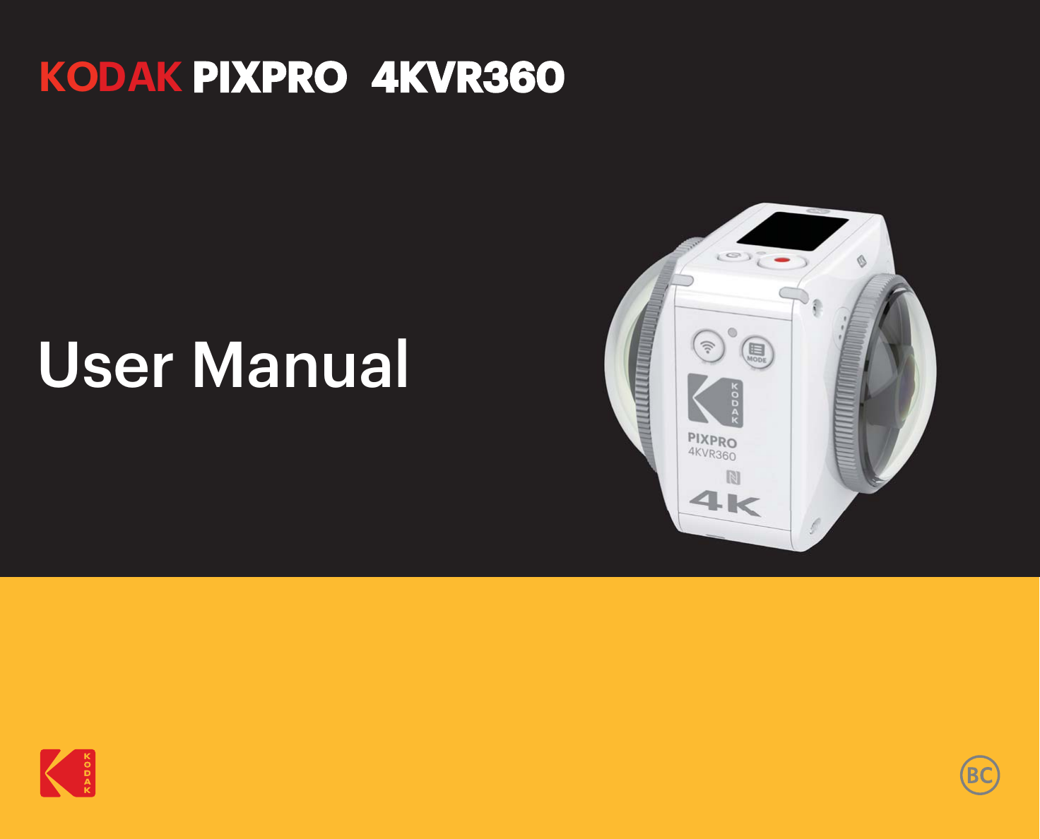 KODAK PIXPRO  4KVR360User Manual