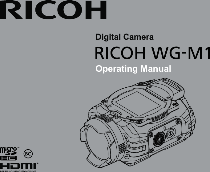 Digital CameraOperating ManualTo ensure the best performance from your camera, please read the Operating Manual before using the camera.