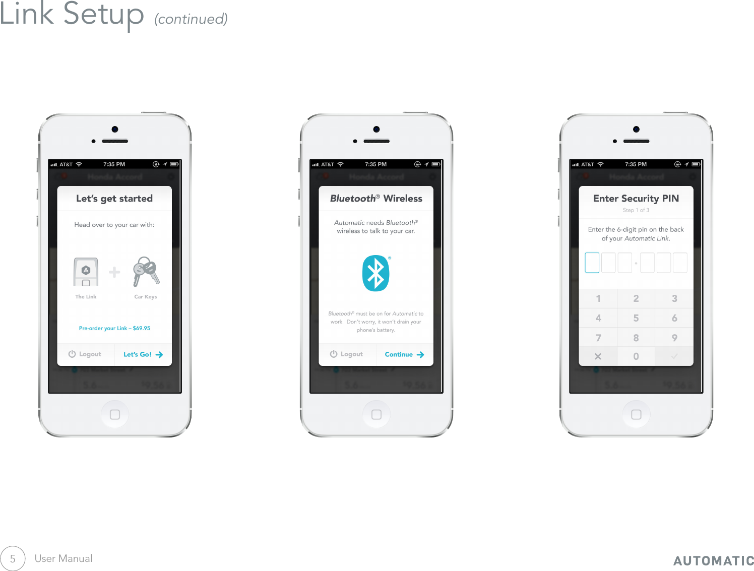 User Manual5Link Setup (continued)