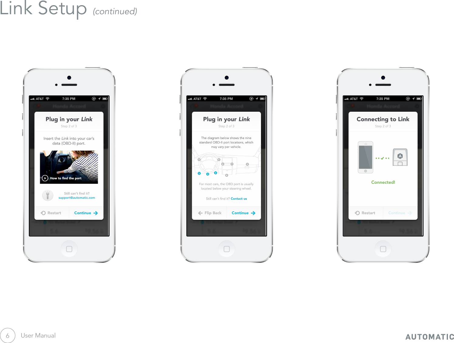 User Manual6Link Setup (continued)