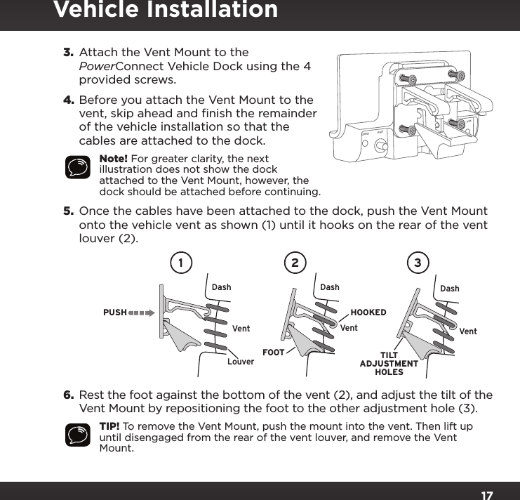 Page 17 of Sirius XM Radio SXPL2 Onyx PLUS G7.5 User Manual Onyx Plus G75 with Vehicle Kit User Guide indd