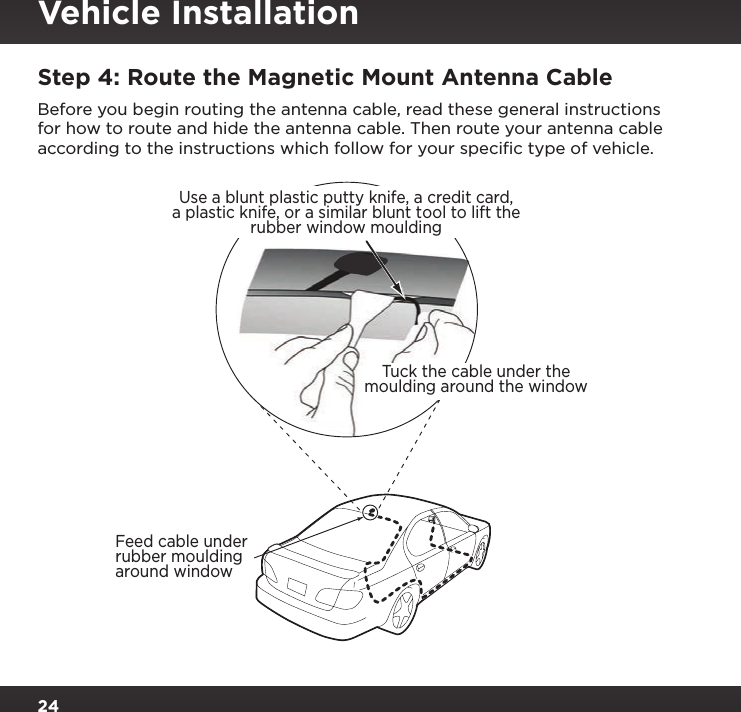 Page 24 of Sirius XM Radio SXPL2 Onyx PLUS G7.5 User Manual Onyx Plus G75 with Vehicle Kit User Guide indd