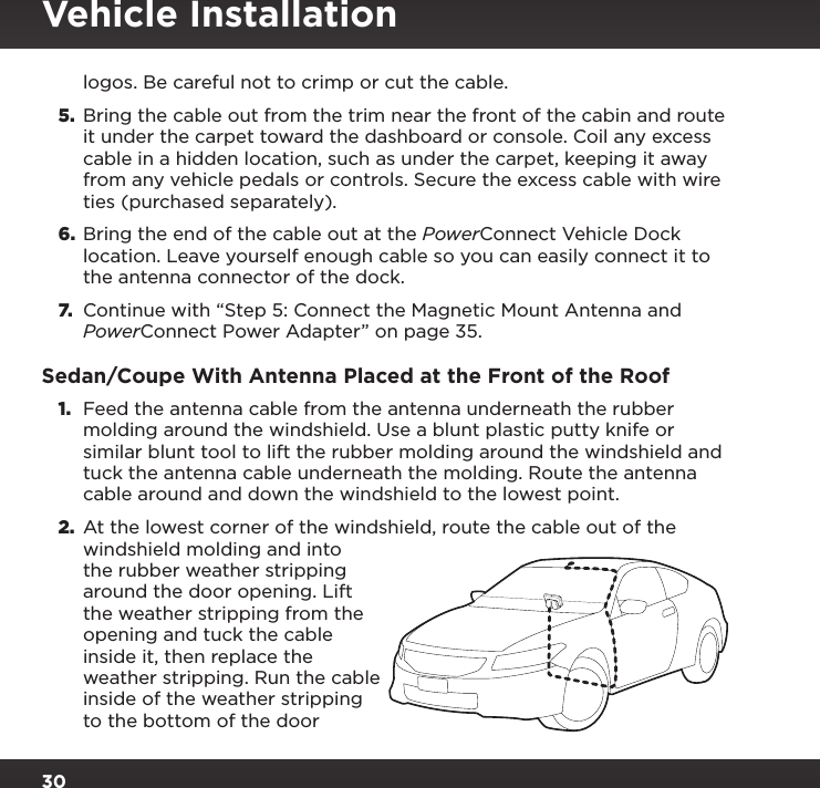 Page 30 of Sirius XM Radio SXPL2 Onyx PLUS G7.5 User Manual Onyx Plus G75 with Vehicle Kit User Guide indd