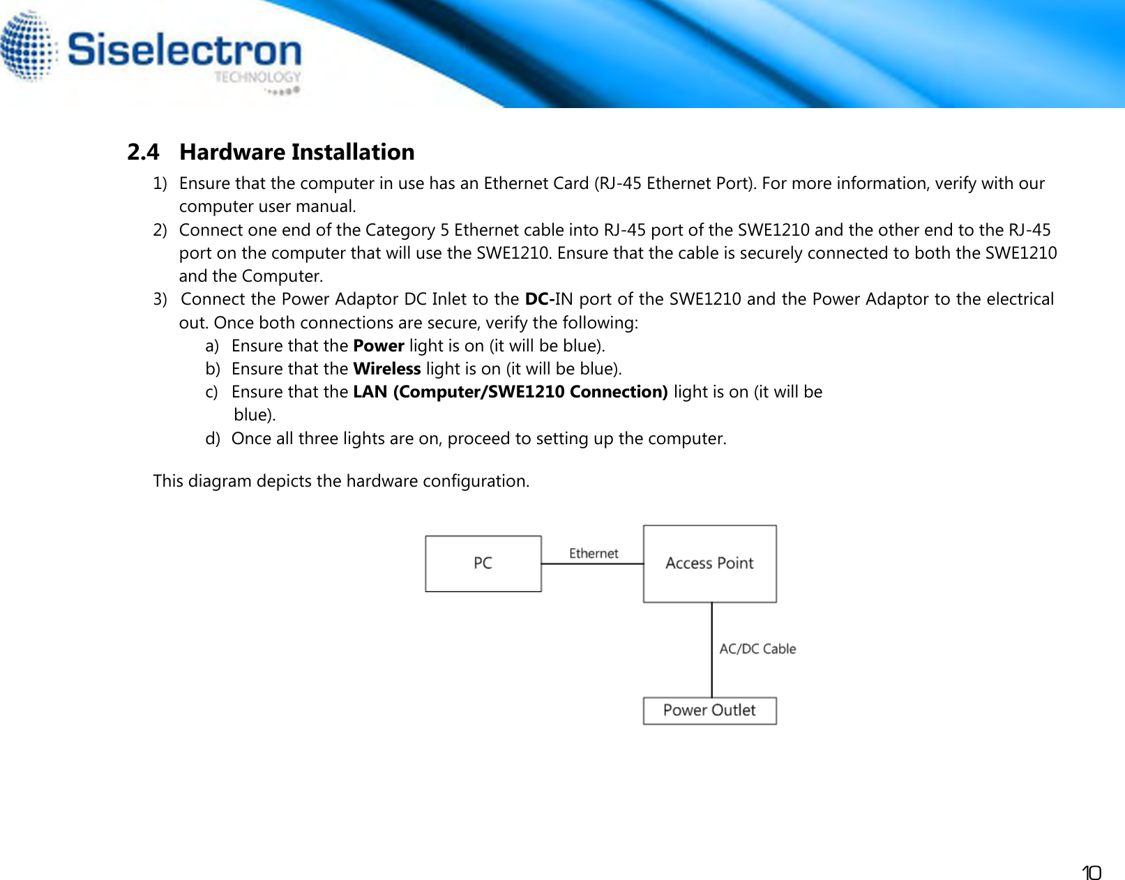 Page 13 of Siselectron Technology WE1210 Wireless N300 Indoor Access Point User Manual