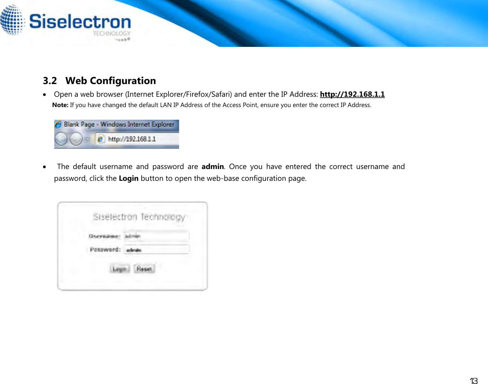 Page 16 of Siselectron Technology WE1210 Wireless N300 Indoor Access Point User Manual