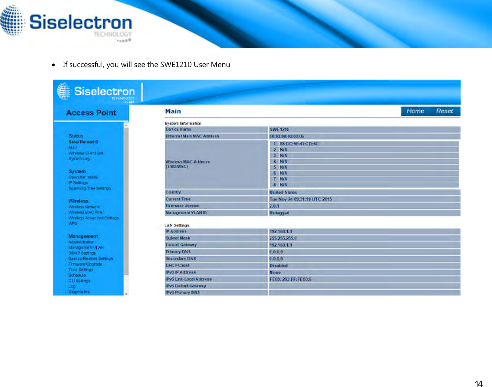 Page 17 of Siselectron Technology WE1210 Wireless N300 Indoor Access Point User Manual