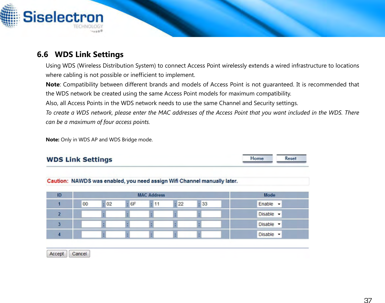 Page 40 of Siselectron Technology WE1210 Wireless N300 Indoor Access Point User Manual