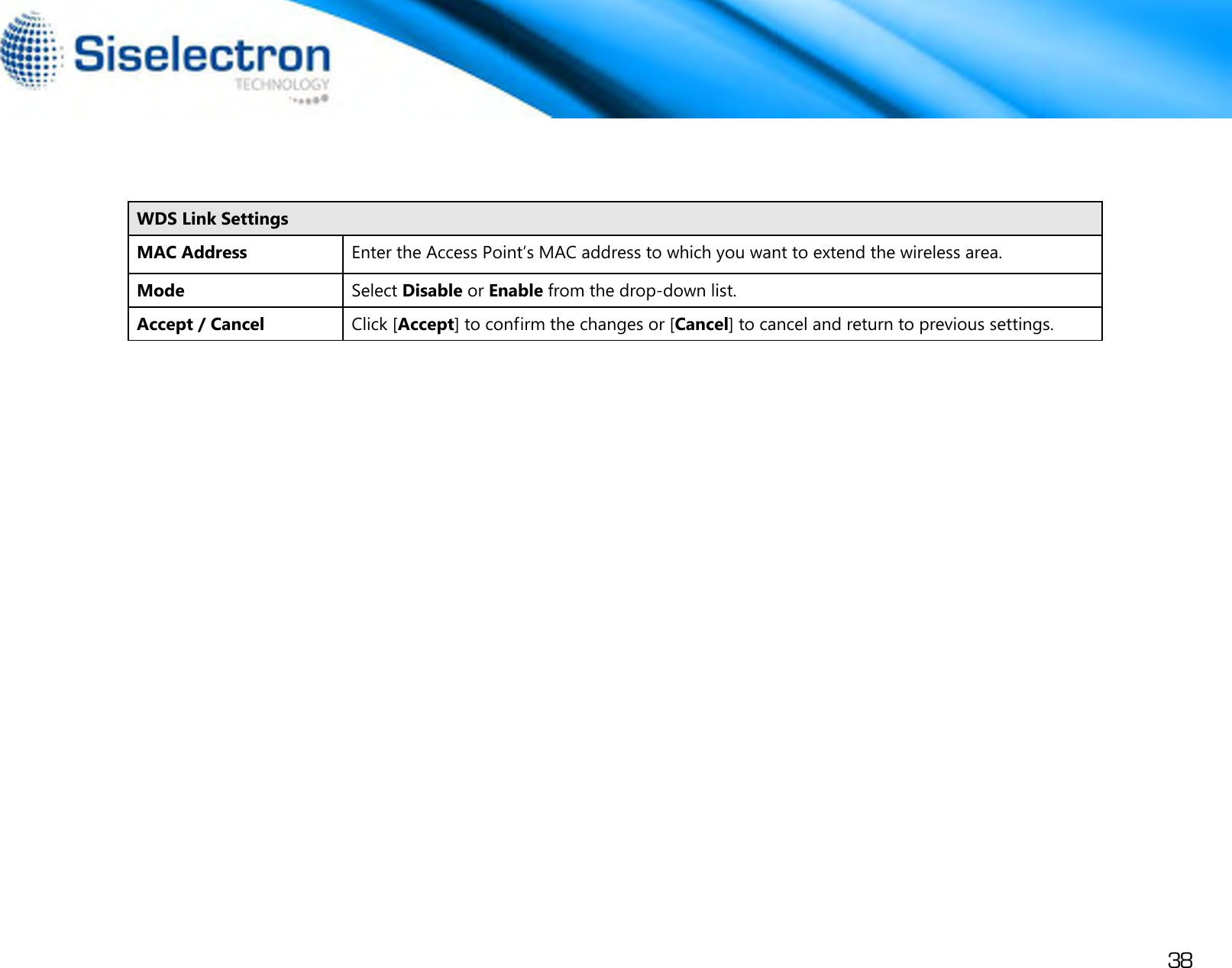 Page 41 of Siselectron Technology WE1210 Wireless N300 Indoor Access Point User Manual