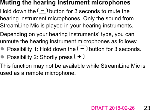 Page 23 of Sivantos AC04 Audio Clip User Manual english