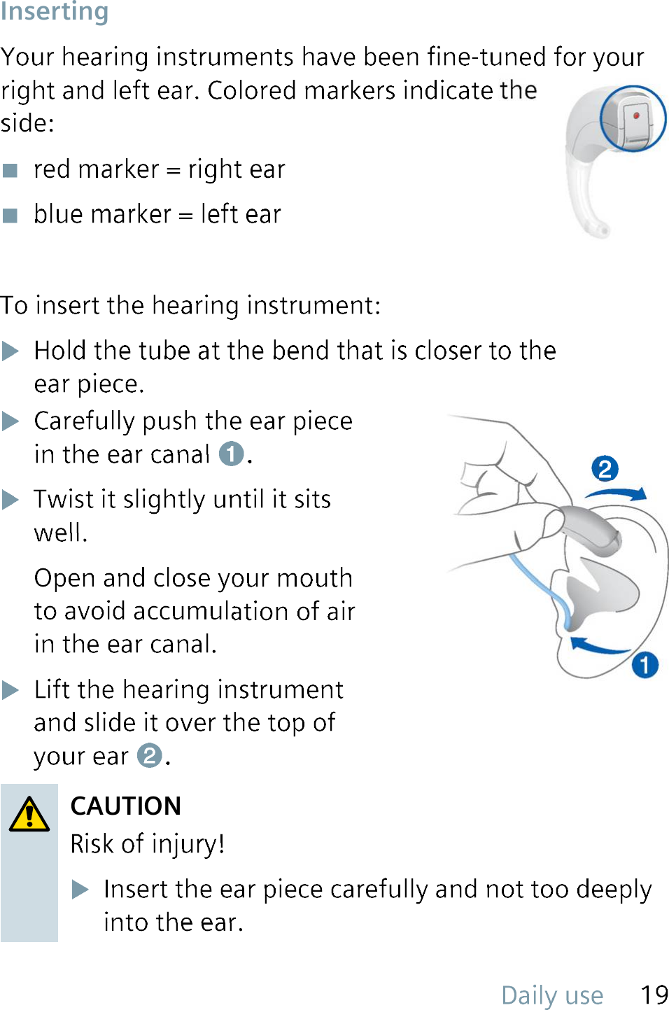  InsertingCAUTION