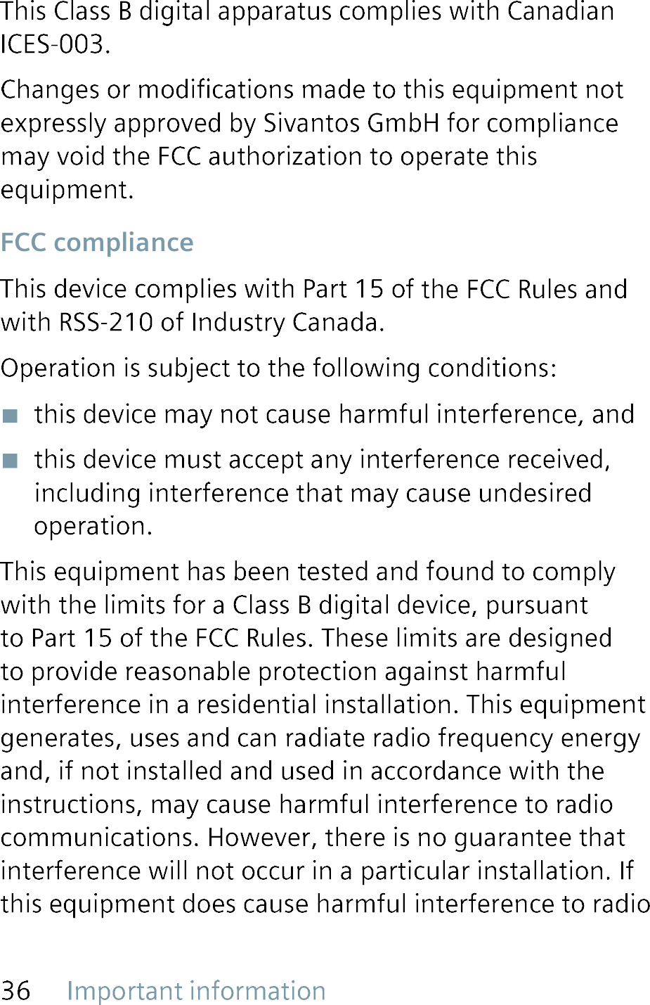 FCC compliance