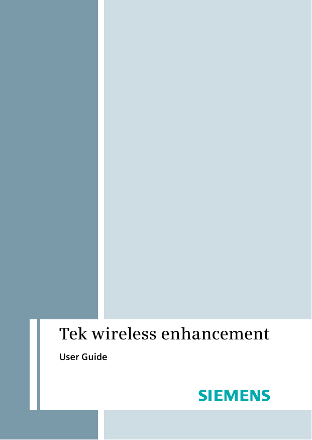 Tek wireless enhancementUser Guide