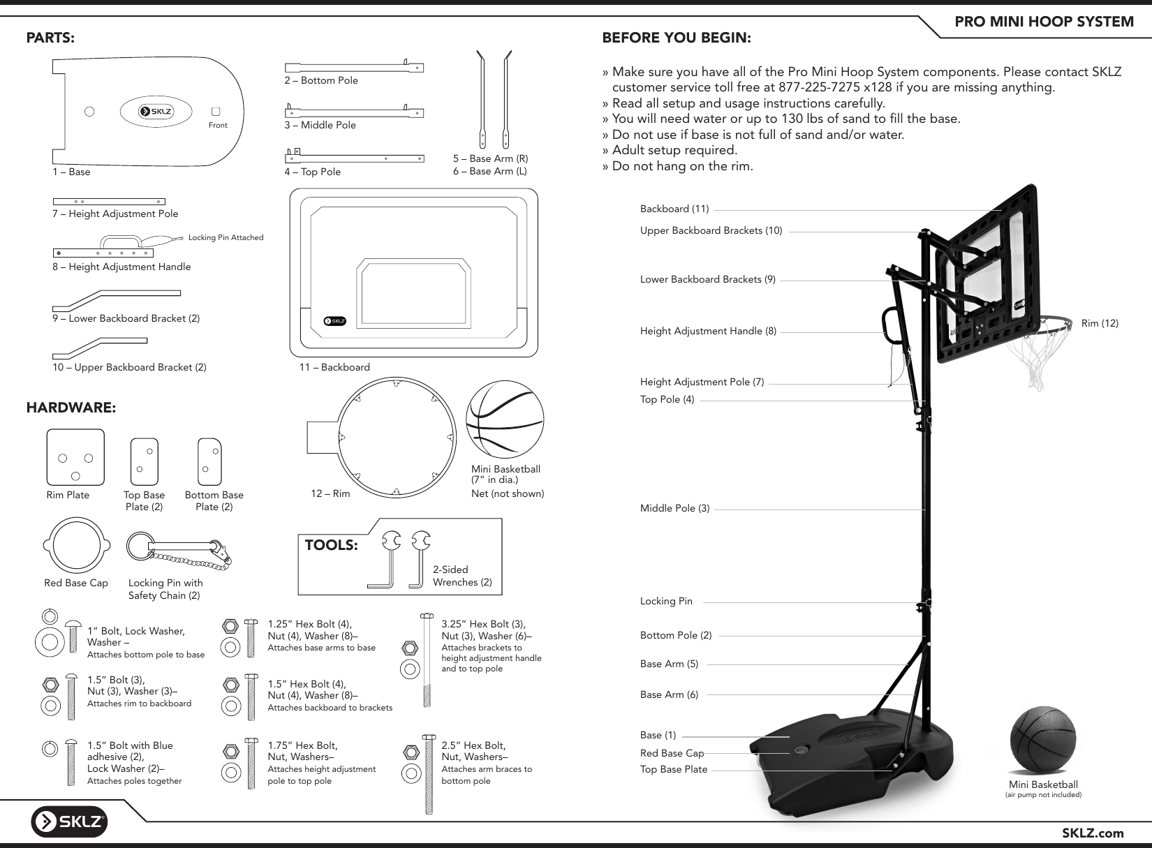 Page 2 of 5 - Pro Mini Hoop System Instructions