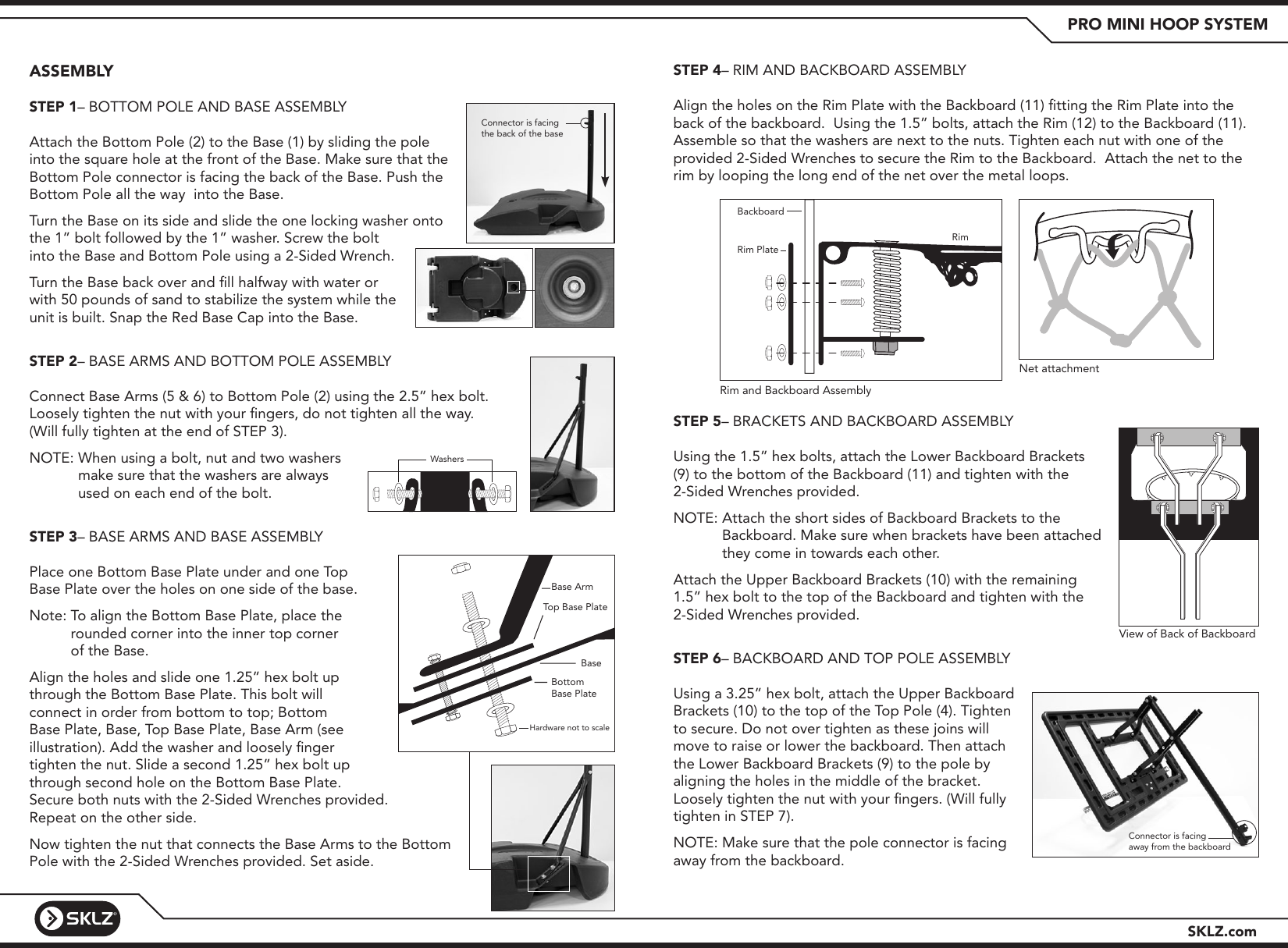 Page 3 of 5 - Pro Mini Hoop System Instructions