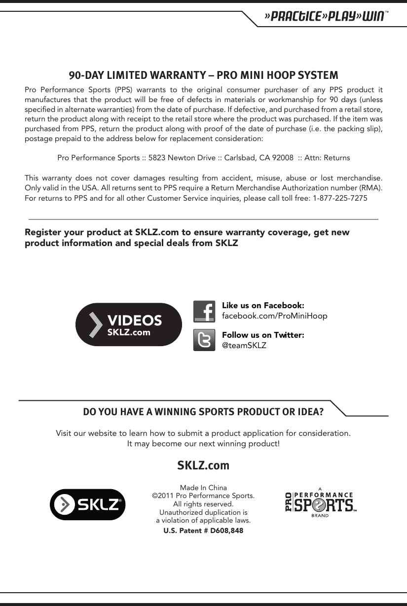 Page 5 of 5 - Pro Mini Hoop System Instructions
