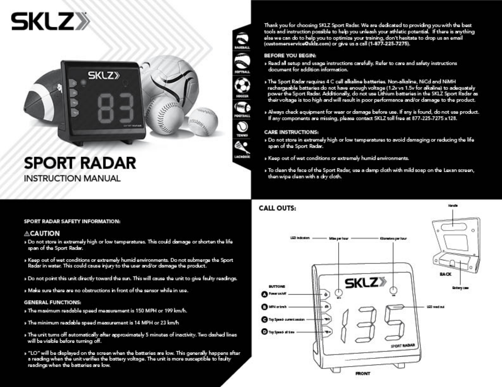 Page 1 of 4 - Sport Radar Instructions S V5 For Web