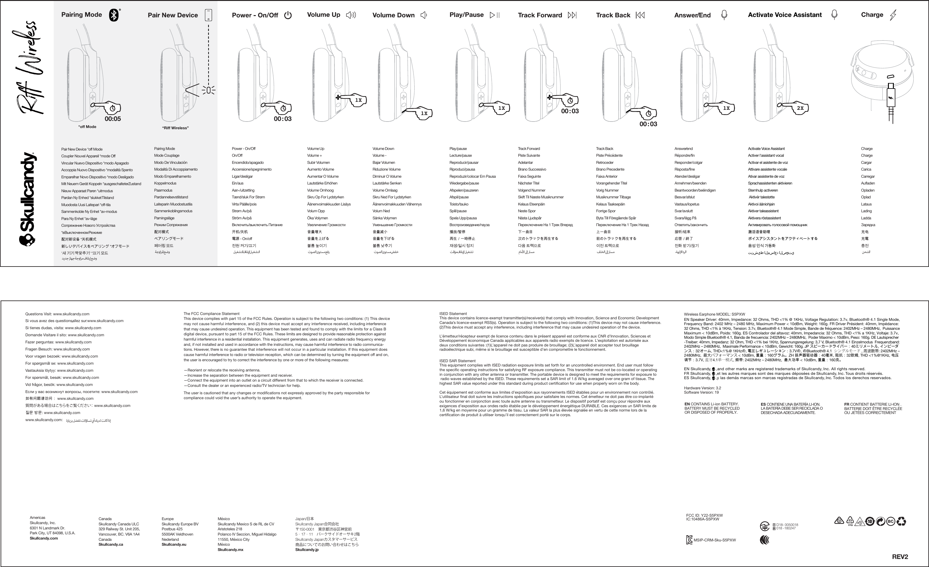 Page 1 of 1 - Skullcandy Riff BT_USER_MP_R2 Riff-wireless-setup-instructions
