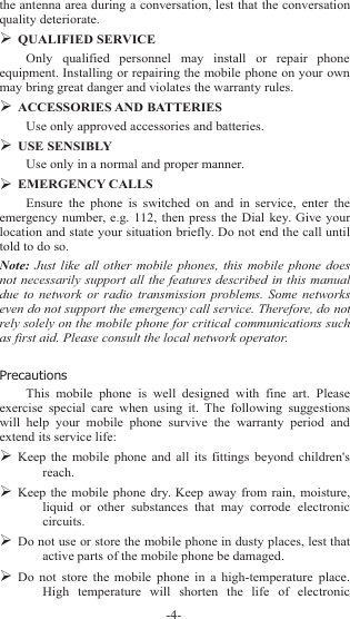 Page 5 of Sky Phone SKYPLATM4 3G Smart Phone User Manual             
