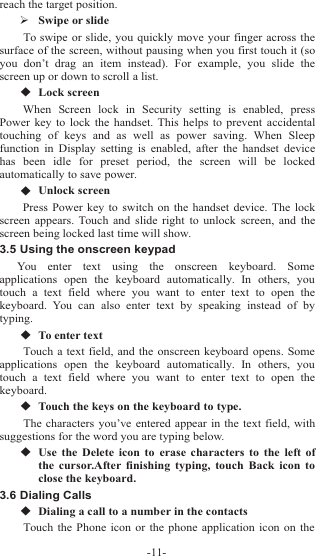 Page 12 of Sky Phone SKYPLATM4 3G Smart Phone User Manual             