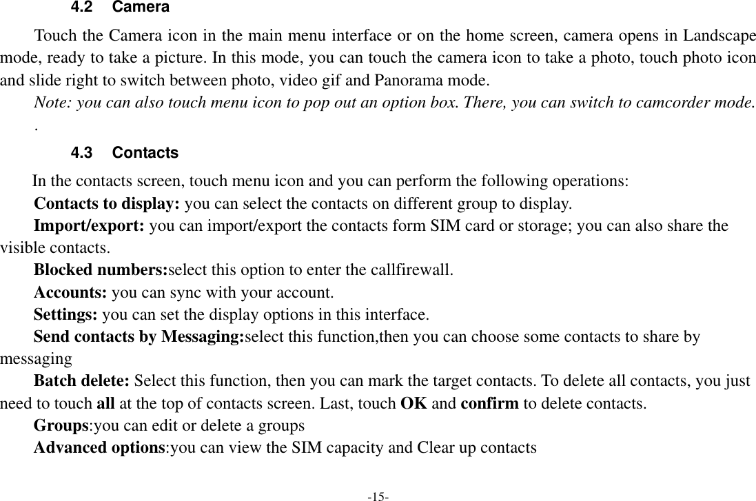Page 15 of Sky Phone SKYPLATM5 3G Smart Phone User Manual 2  OK