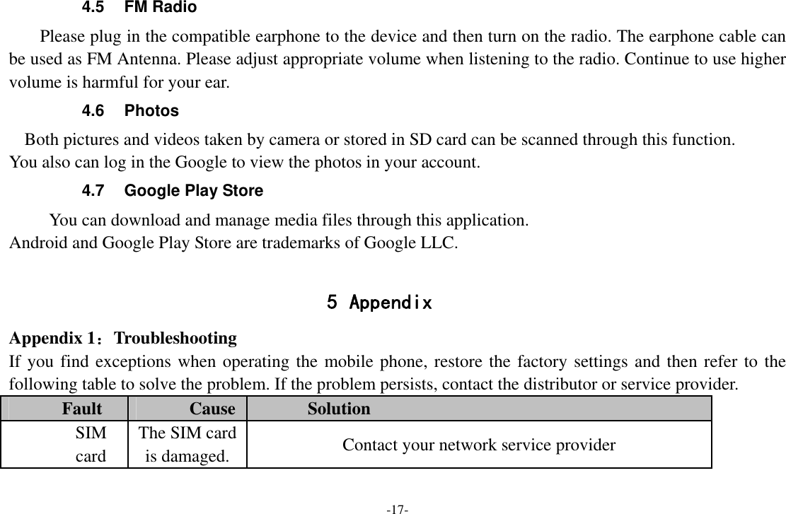 Page 17 of Sky Phone SKYPLATM5 3G Smart Phone User Manual 2  OK