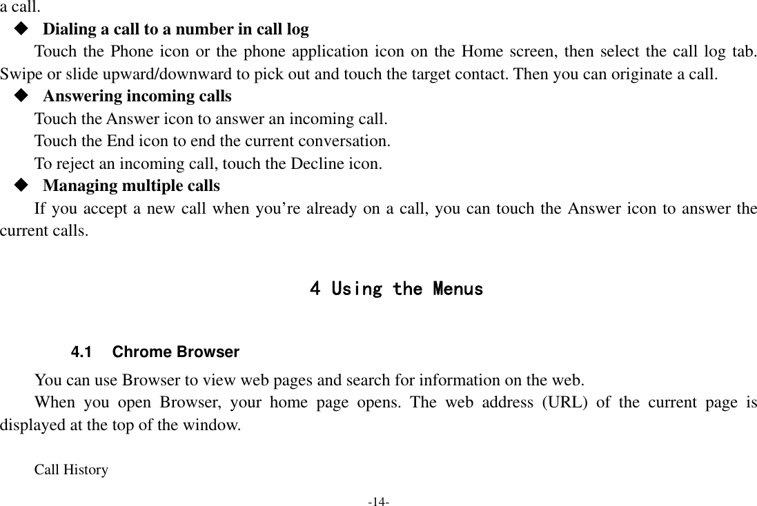Page 14 of Sky Phone SKYPROIII Smart phone User Manual UM content 7 0 ENGLISH 