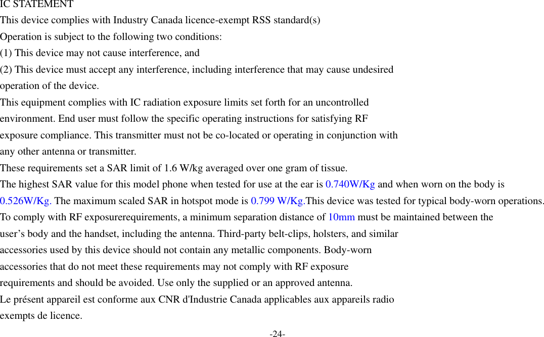 Page 24 of Sky Phone SKYPROIII Smart phone User Manual UM content 7 0 ENGLISH 