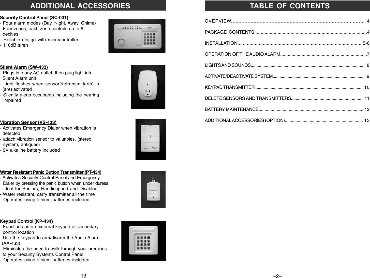 Page 3 of 8 - Skylink Skylink-Aa-433-Users-Manual- AA433Eng  Skylink-aa-433-users-manual