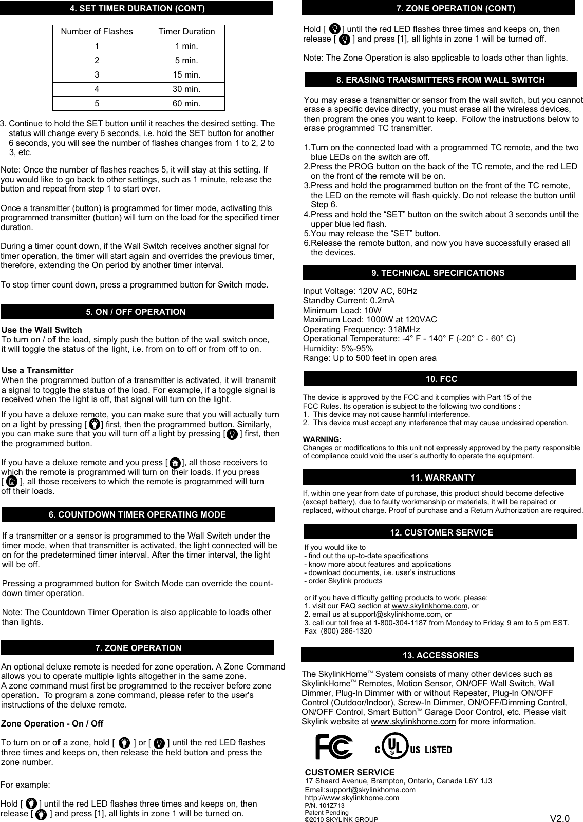 Page 2 of 2 - Skylink Skylink-We-001-Users-Manual- MWE001  Skylink-we-001-users-manual