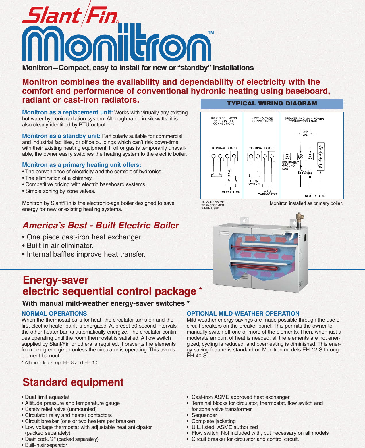 Page 2 of 4 - Slant-Fin Slant-Fin-Monitron-Eh-Boilers-Users-Manual-  Slant-fin-monitron-eh-boilers-users-manual