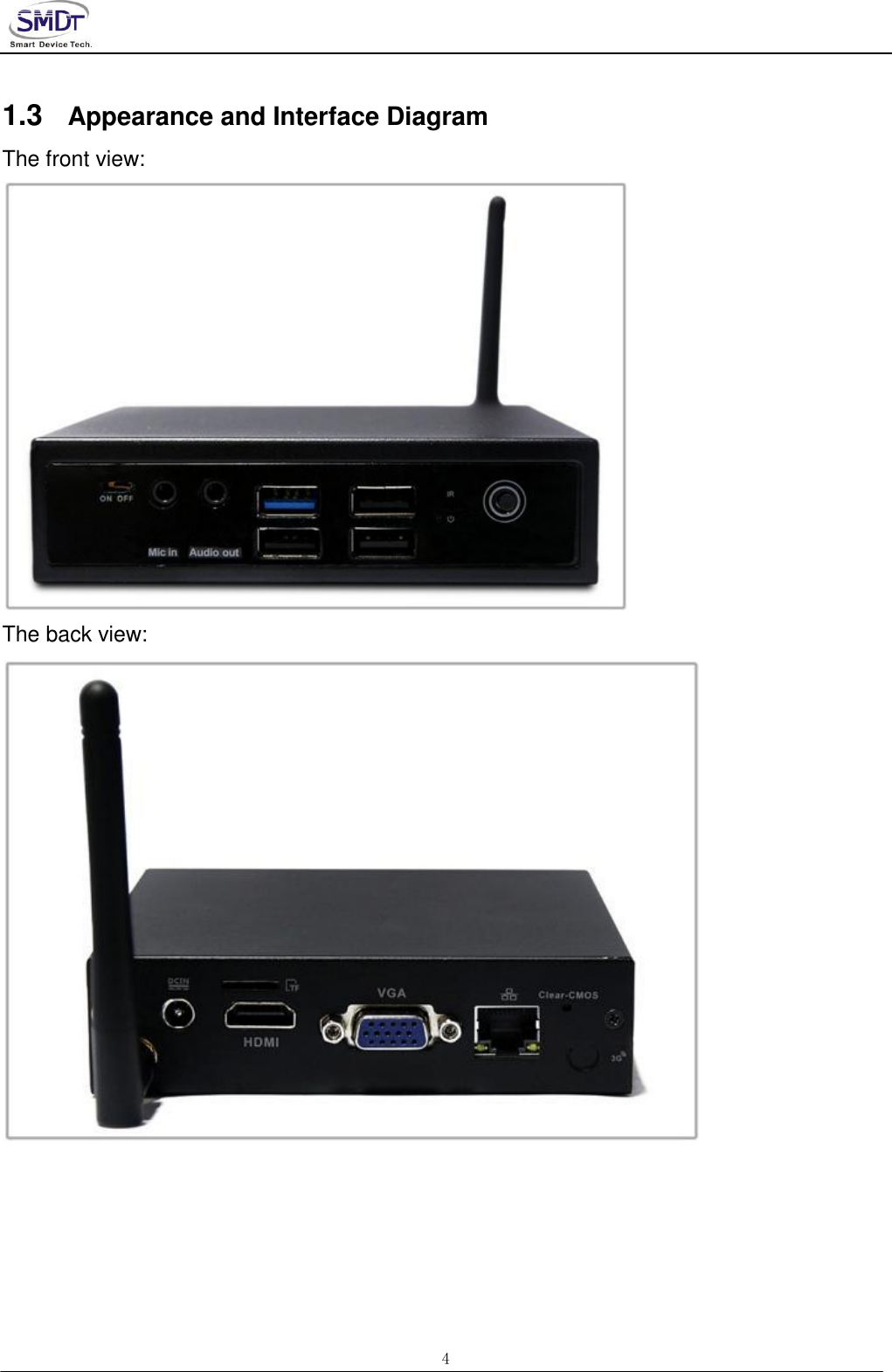 Page 4 of Smart Device Technology IOTBOX-3288M IoTBOX-3288M User Manual