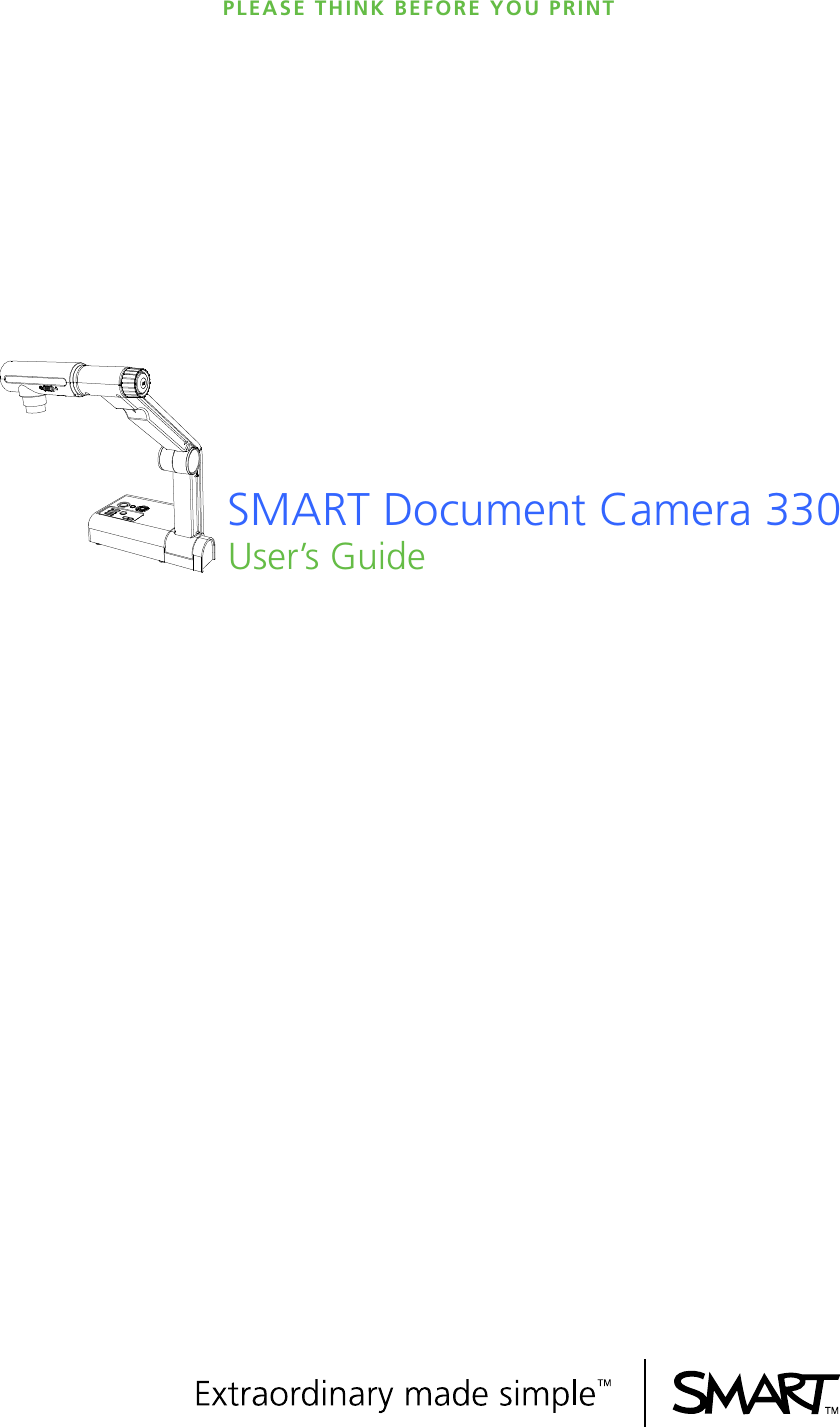 Smart Technologies Camera 330 Users Manual User’s Guide