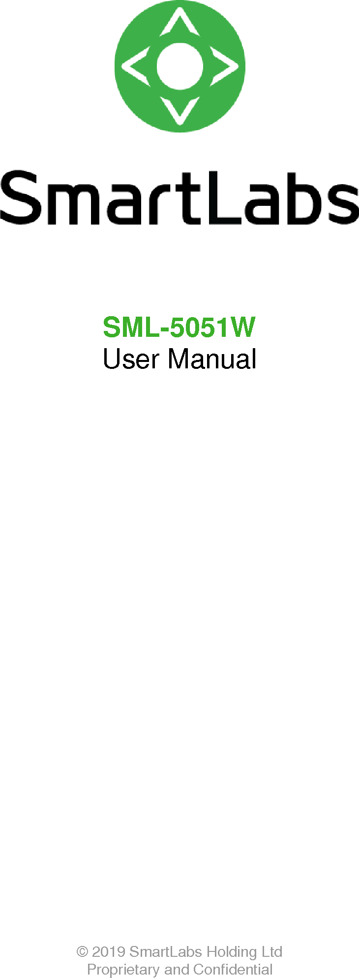 Smartlabs Holding SML5051W IPTV Set-Top Box User Manual