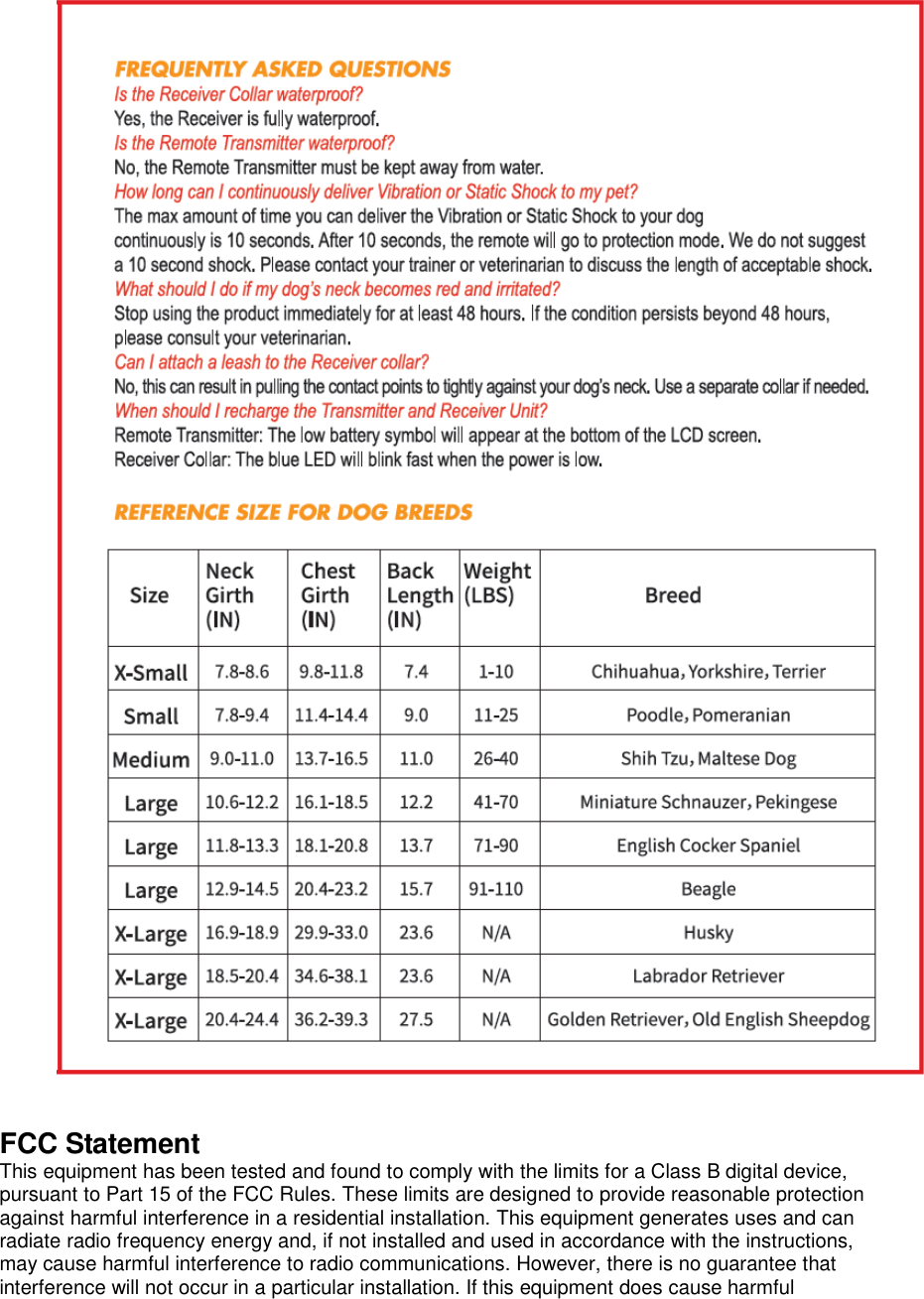    FCC Statement This equipment has been tested and found to comply with the limits for a Class B digital device, pursuant to Part 15 of the FCC Rules. These limits are designed to provide reasonable protection against harmful interference in a residential installation. This equipment generates uses and can radiate radio frequency energy and, if not installed and used in accordance with the instructions, may cause harmful interference to radio communications. However, there is no guarantee that interference will not occur in a particular installation. If this equipment does cause harmful 