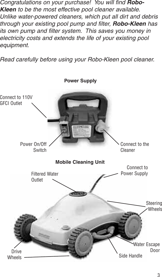 Page 3 of 8 - Smartpool-Inc Smartpool-Inc-Robo-Kleen-Users-Manual-  Smartpool-inc-robo-kleen-users-manual