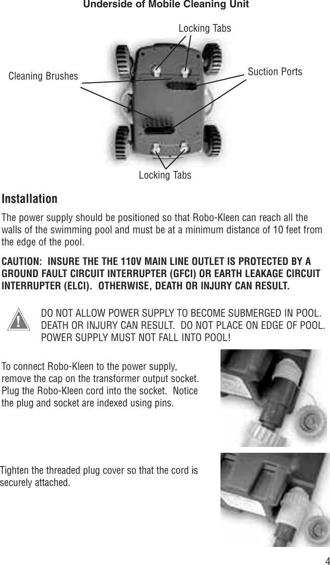 Page 4 of 8 - Smartpool-Inc Smartpool-Inc-Robo-Kleen-Users-Manual-  Smartpool-inc-robo-kleen-users-manual