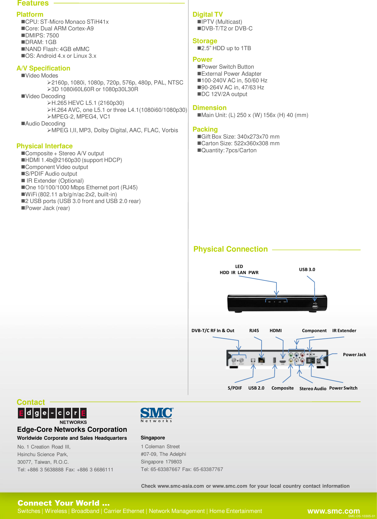 Page 2 of 2 - Smc-Networks Smc-Networks-Mt8700-Datasheet- 投影片 1  Smc-networks-mt8700-datasheet