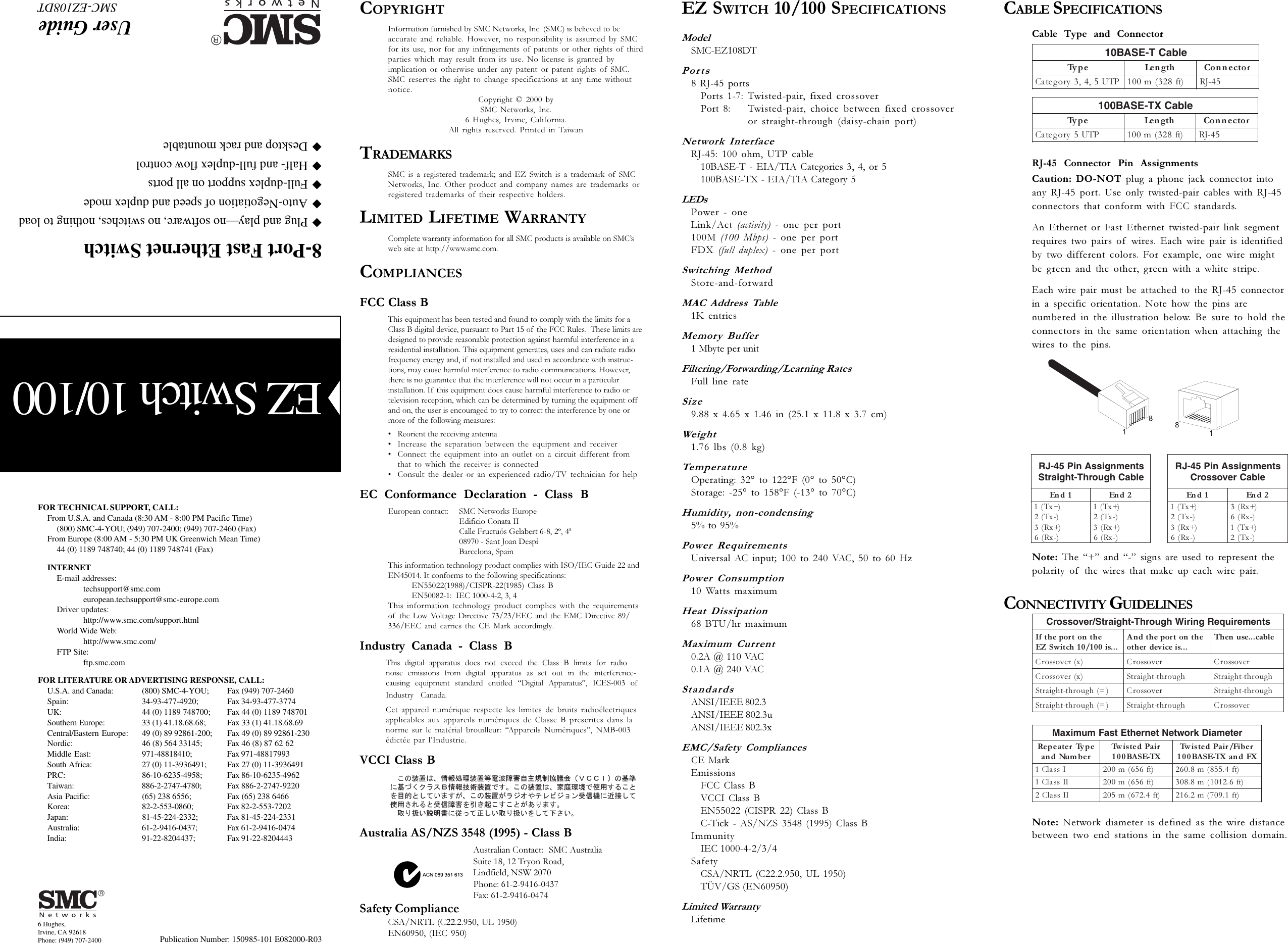 Page 2 of 2 - Smc-Networks Smc-Networks-Smc-Ez-Smc-Ez108Dt-Users-Manual-  Smc-networks-smc-ez-smc-ez108dt-users-manual