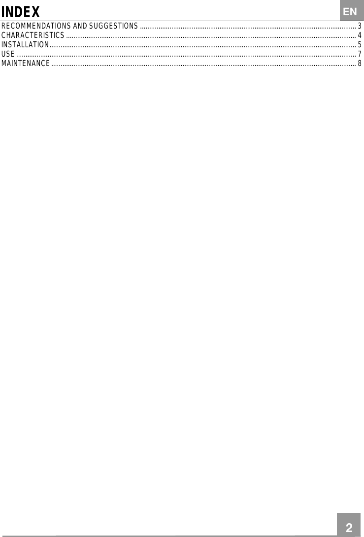 Page 2 of 12 - Smeg SHC700X - 991.0264.134_ver2 User Manual  To The C6b11e1a-a6f2-436b-bb53-f602b762eba3