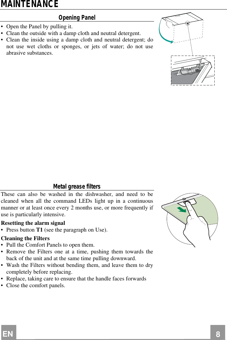 Page 8 of 12 - Smeg SHC700X - 991.0264.134_ver2 User Manual  To The C6b11e1a-a6f2-436b-bb53-f602b762eba3