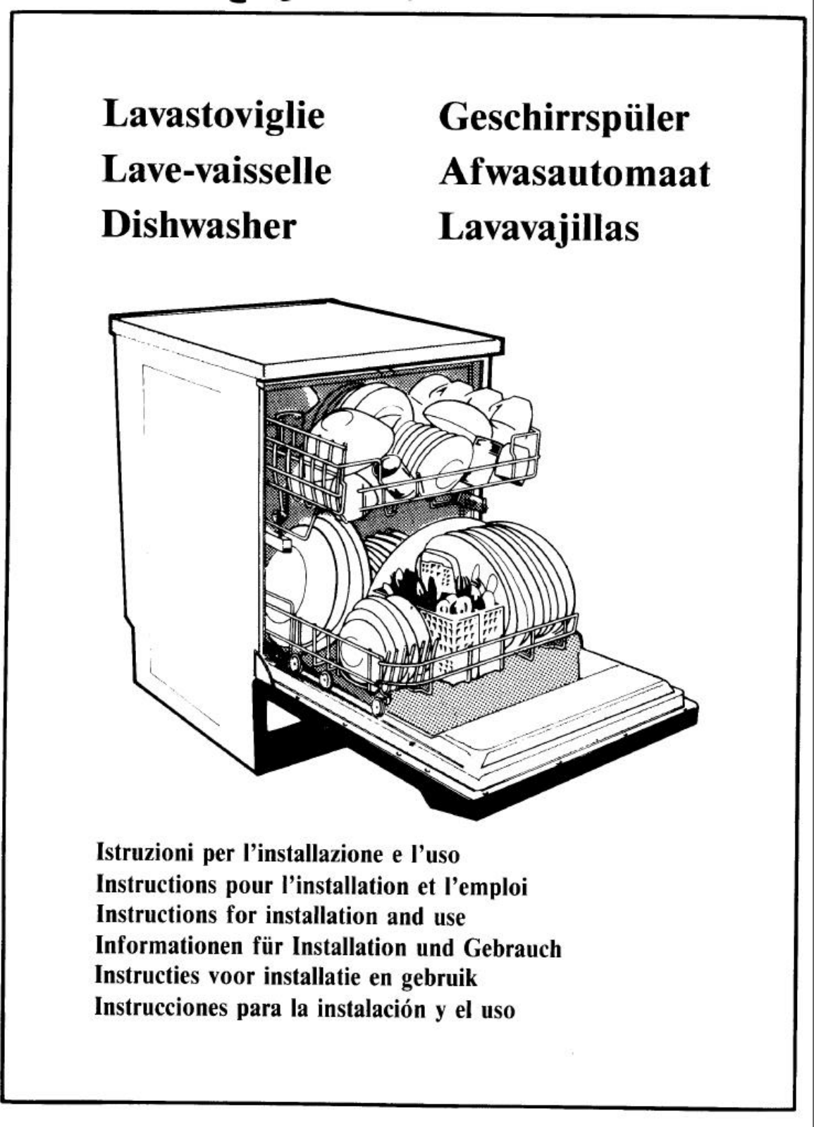 Smeg Ddw104 Instructions For Installation And Use