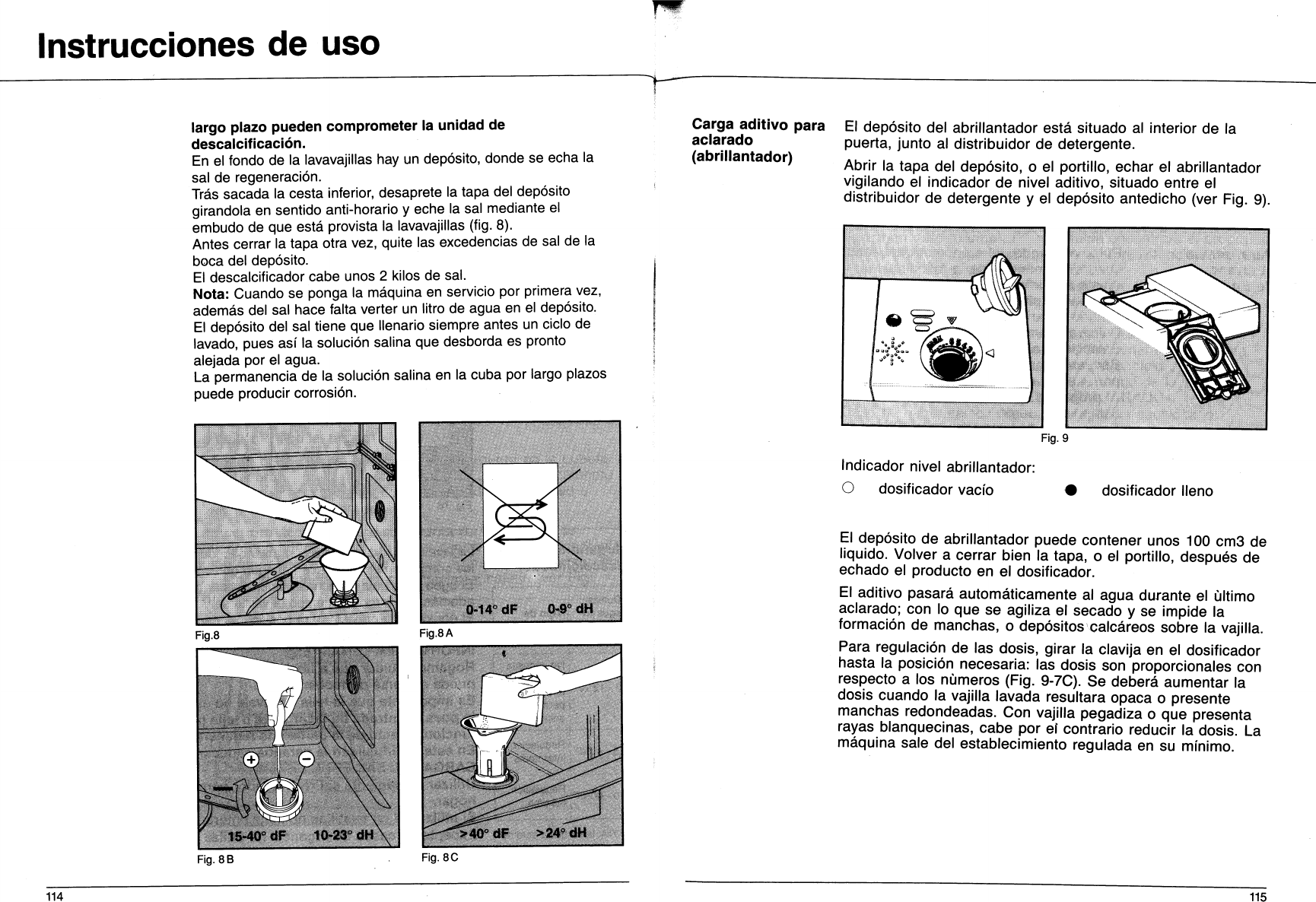 Page 8 of 12 - Smeg Smeg-Ddw104-Instructions-For-Installation-And-Use-  Smeg-ddw104-instructions-for-installation-and-use